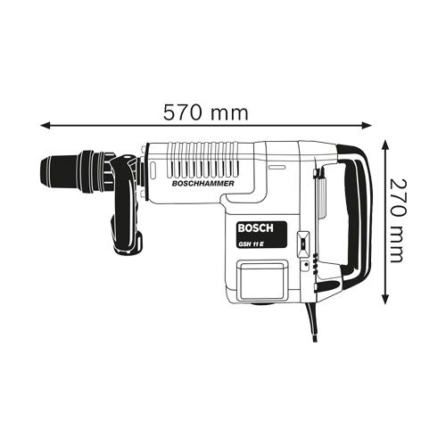 Sekacie kladivo BOSCH GSH11E SDS max